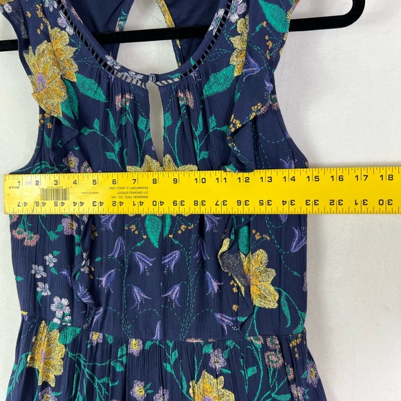 Old Navy Rayon Floral Ruffle Lace Maxi Dress - Picture 6 of 12
